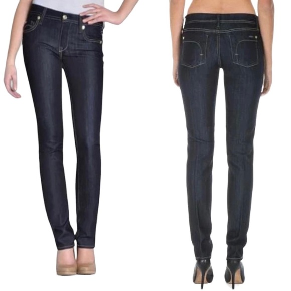 Fidelity Denim - FIDELITY STEVIE Cut 3183 Viper Rinse Jeans With Pockets Dark Wash Blue Size 29